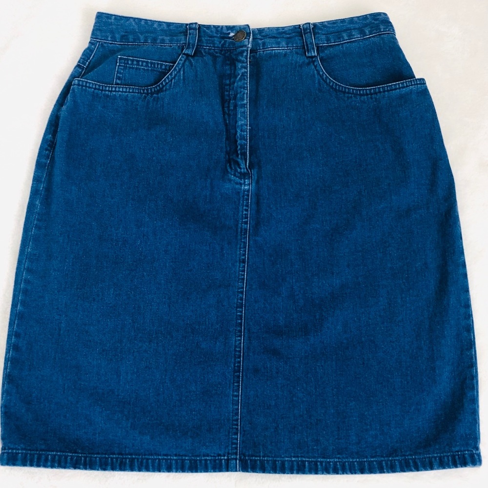 Talbots Petites Jean Skirt